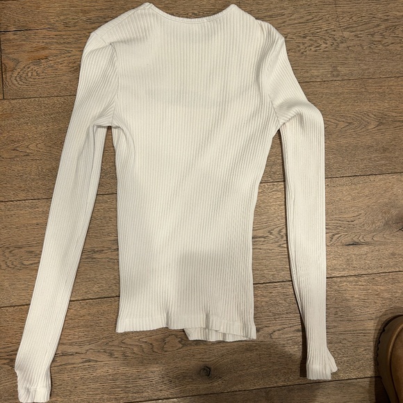 Agolde Keyhole Sweater Cream Small - Picture 5 of 6